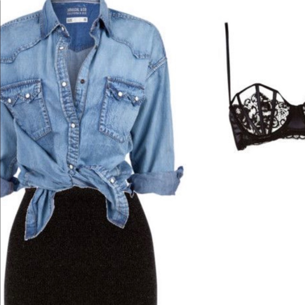 Cute denim top